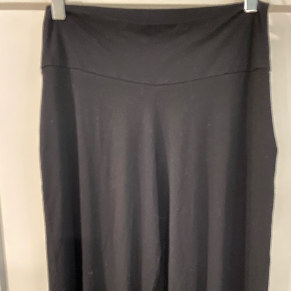 Black high waisted jersey joggers